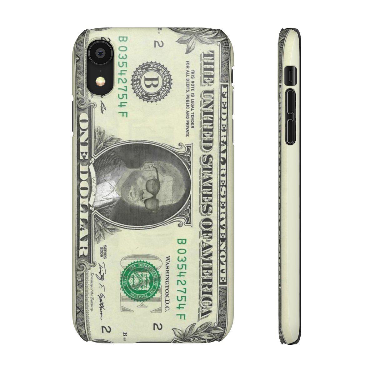 Kanye West President face on 1 dollar bill case iPhone Snap Case-iPhone XR-Matte-Archethype