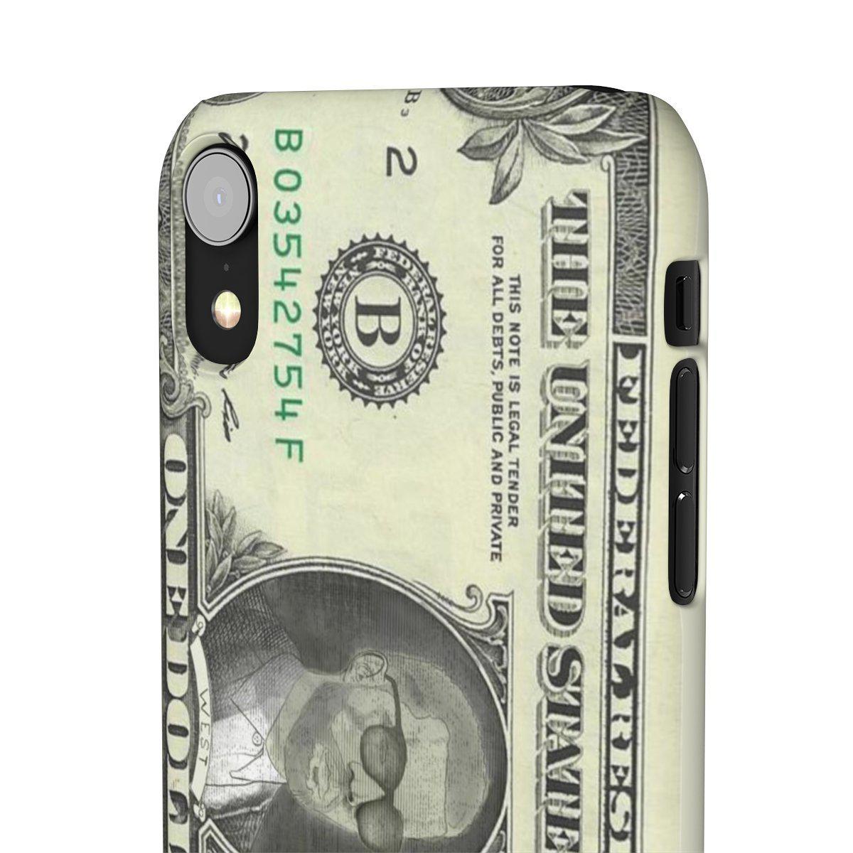 Kanye West President face on 1 dollar bill case iPhone Snap Case-Archethype