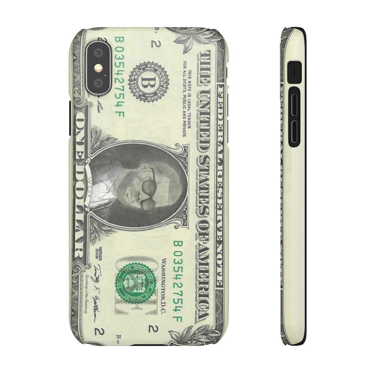 Kanye West President face on 1 dollar bill case iPhone Snap Case-iPhone XS-Matte-Archethype