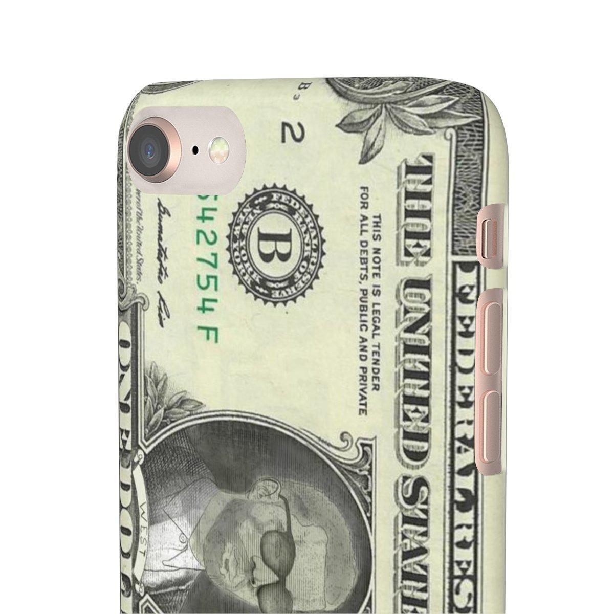Kanye West President face on 1 dollar bill case iPhone Snap Case-iPhone 8-Glossy-Archethype