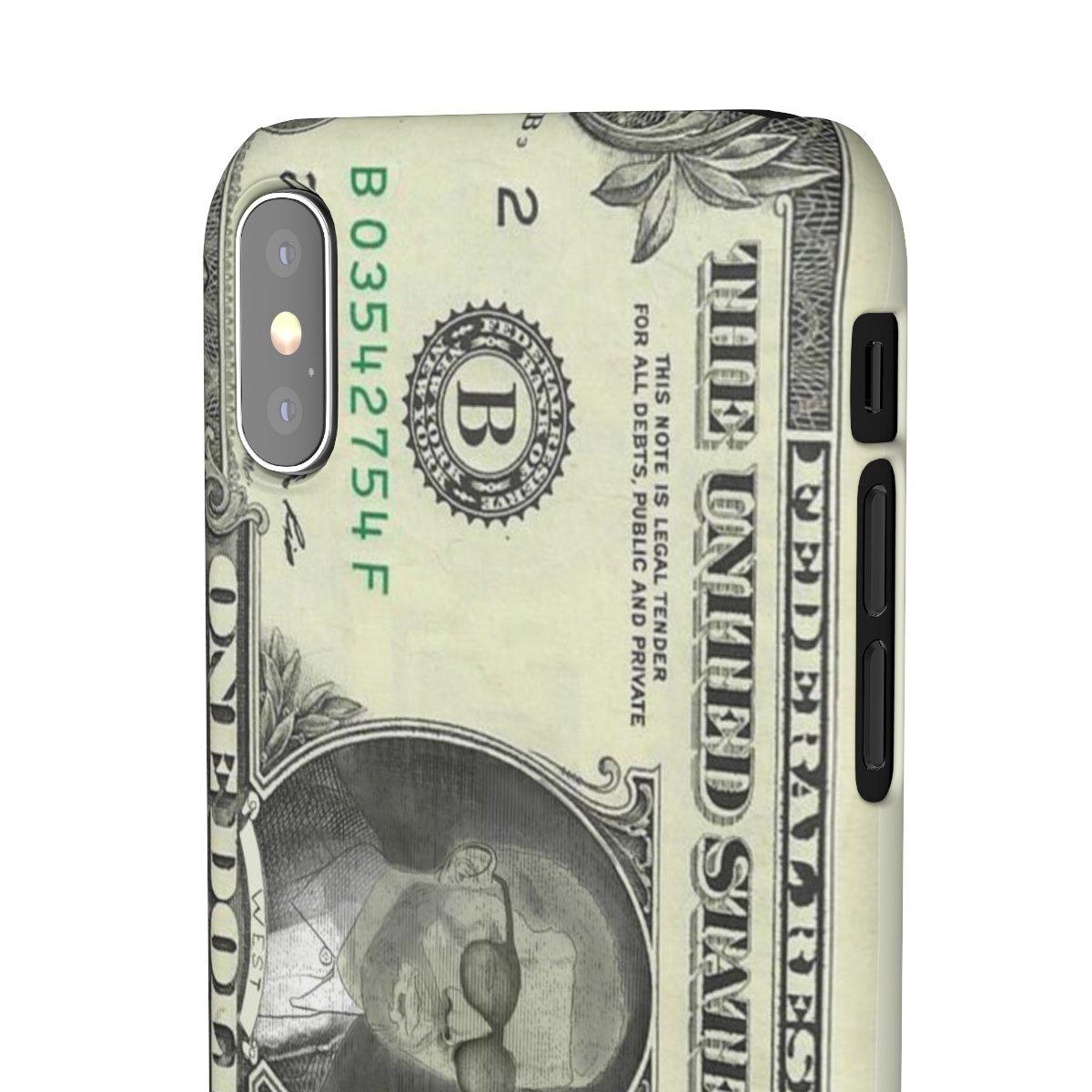 Kanye West President face on 1 dollar bill case iPhone Snap Case-Archethype