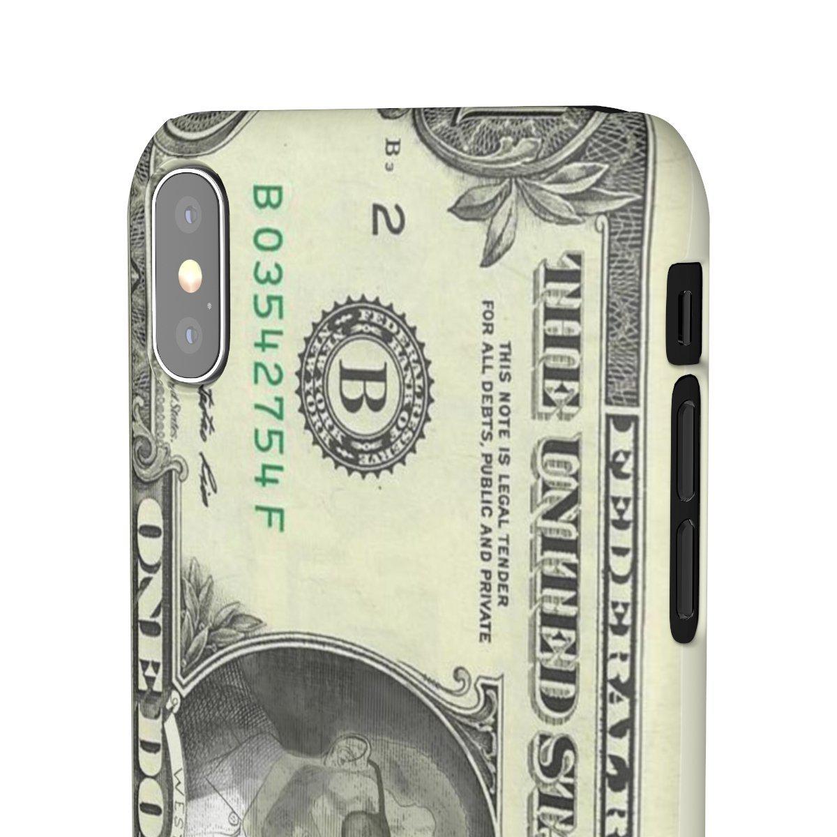 Kanye West President face on 1 dollar bill case iPhone Snap Case-Archethype