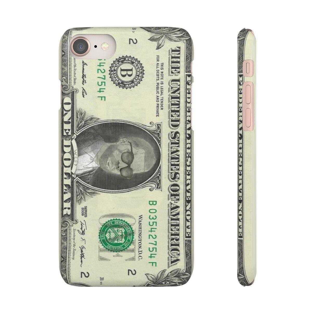 Kanye West President face on 1 dollar bill case iPhone Snap Case-Archethype