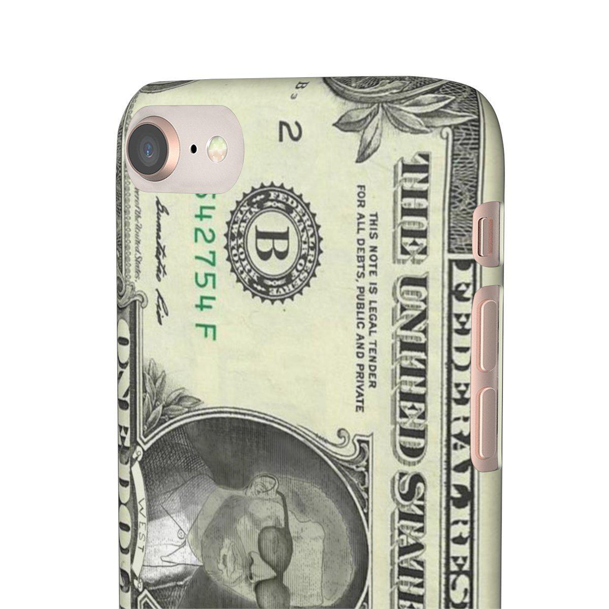 Kanye West President face on 1 dollar bill case iPhone Snap Case-Archethype