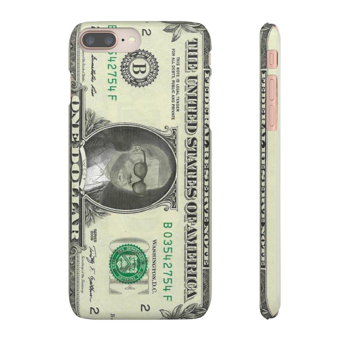 Kanye West President face on 1 dollar bill case iPhone Snap Case-Archethype