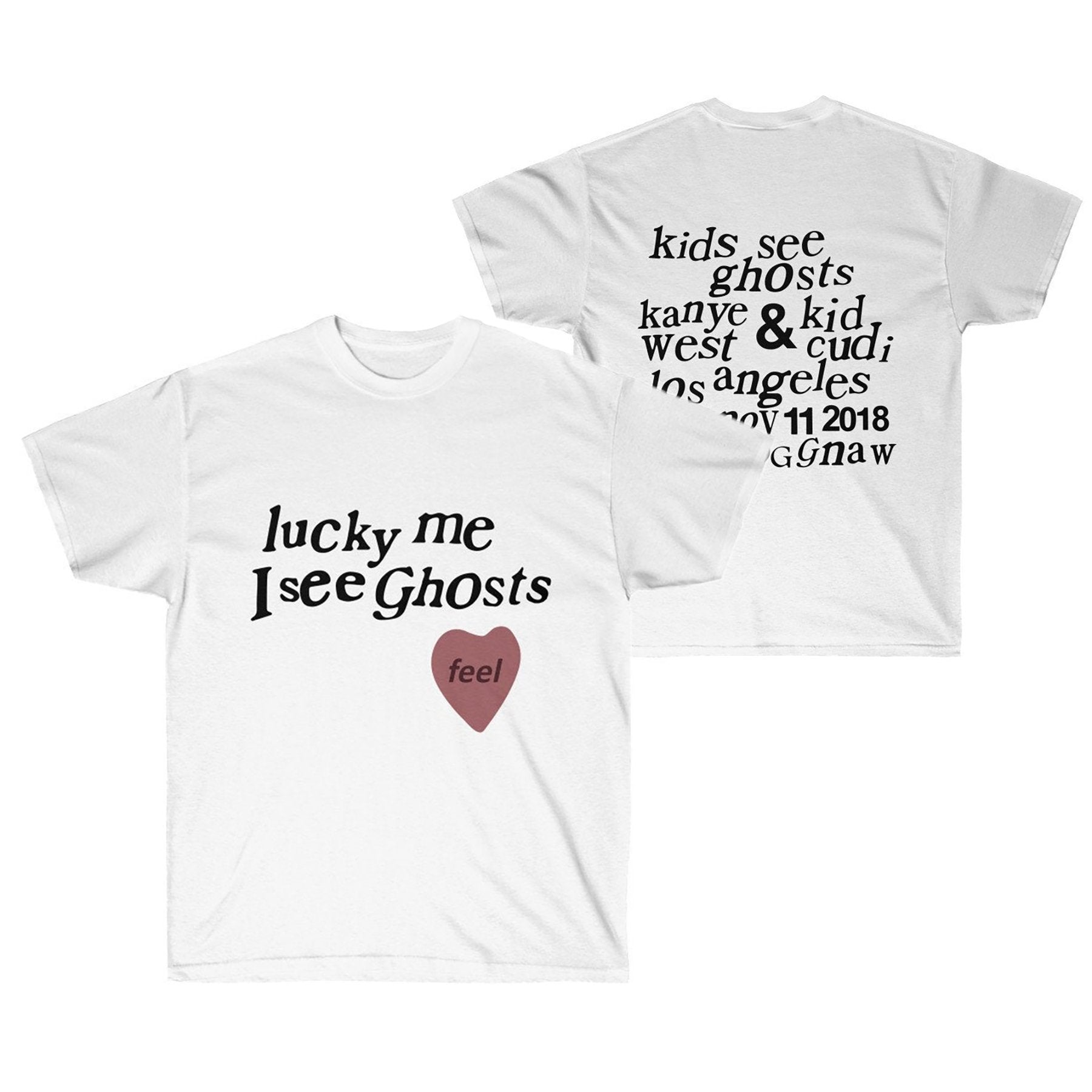 Lucky Me I See Ghosts T-Shirt-S-White-Archethype