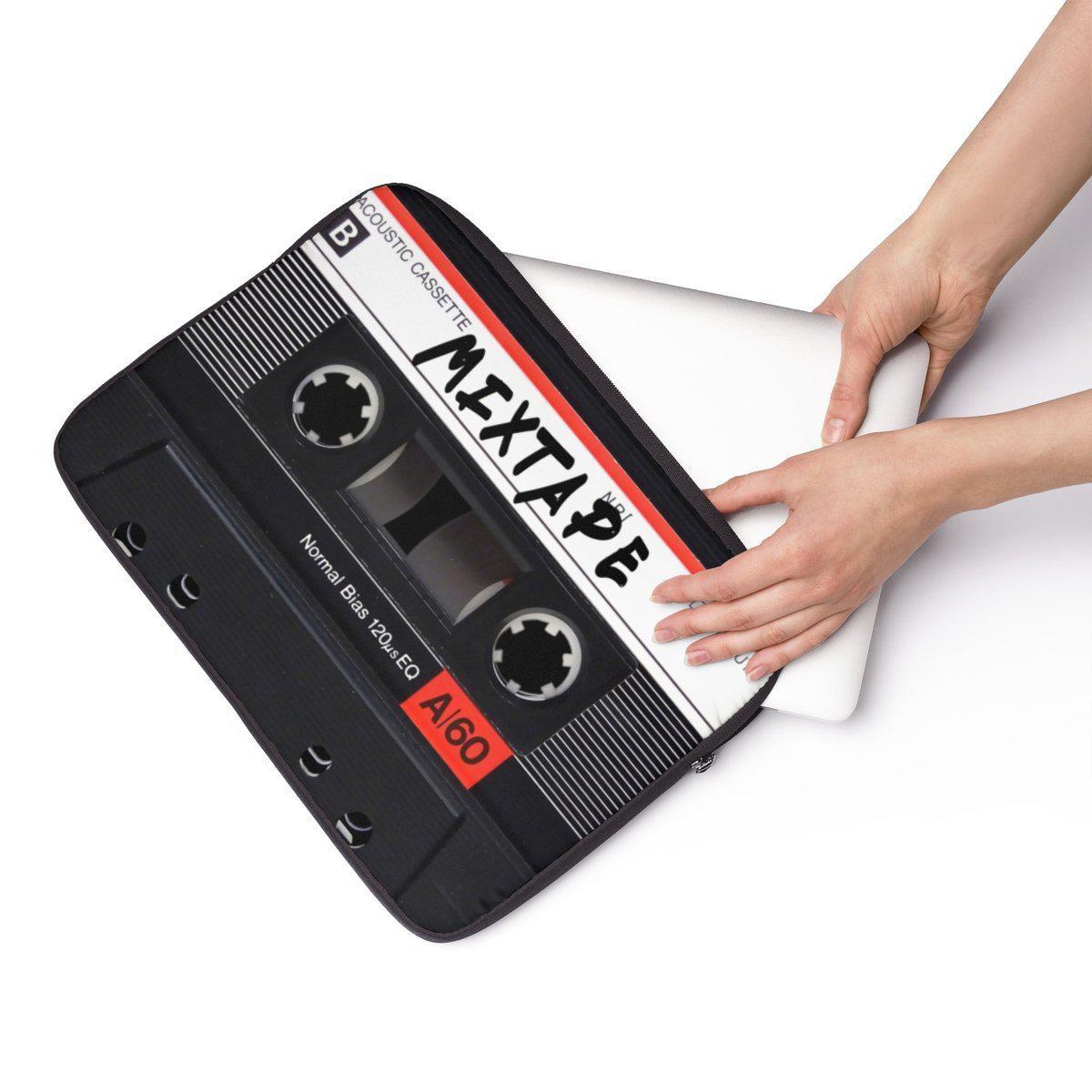 Mixtape Tape Laptop Sleeve - 90S Retro Hip Hop laptop protection-13"-Archethype