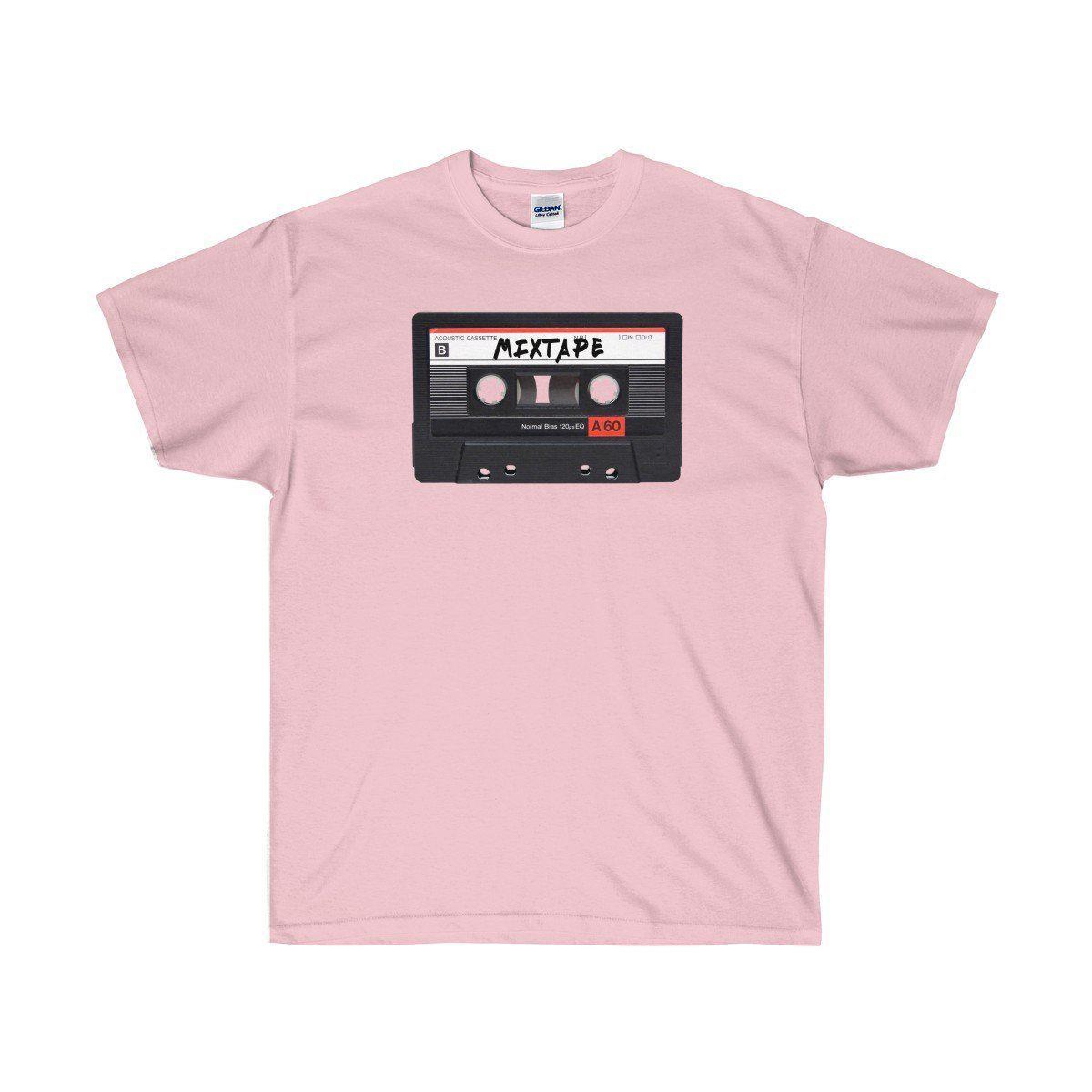 Mixtape Ultra Cotton Tee Shirt - 90's Retro Hip Hop tee-Light Pink-S-Archethype