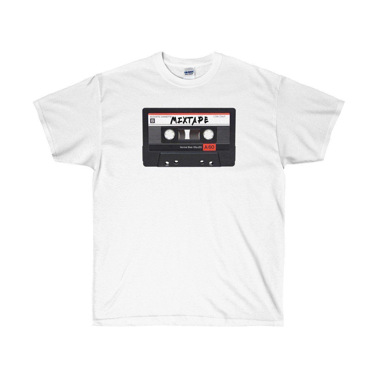 Mixtape Ultra Cotton Tee Shirt - 90's Retro Hip Hop tee-White-S-Archethype