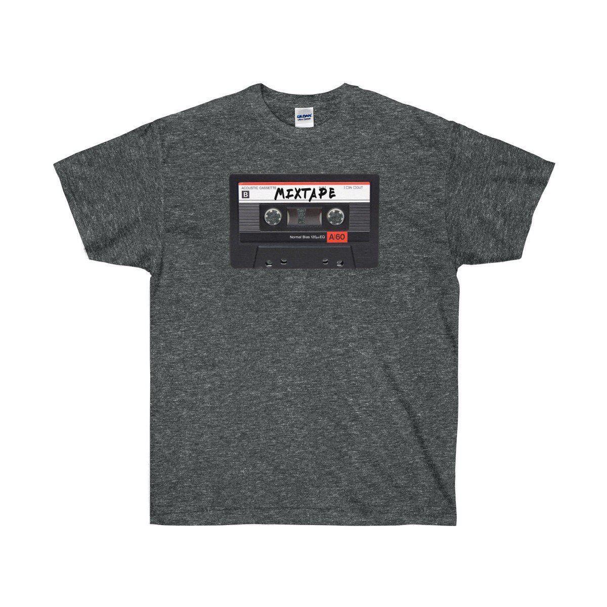 Mixtape Ultra Cotton Tee Shirt - 90's Retro Hip Hop tee-Dark Heather-S-Archethype