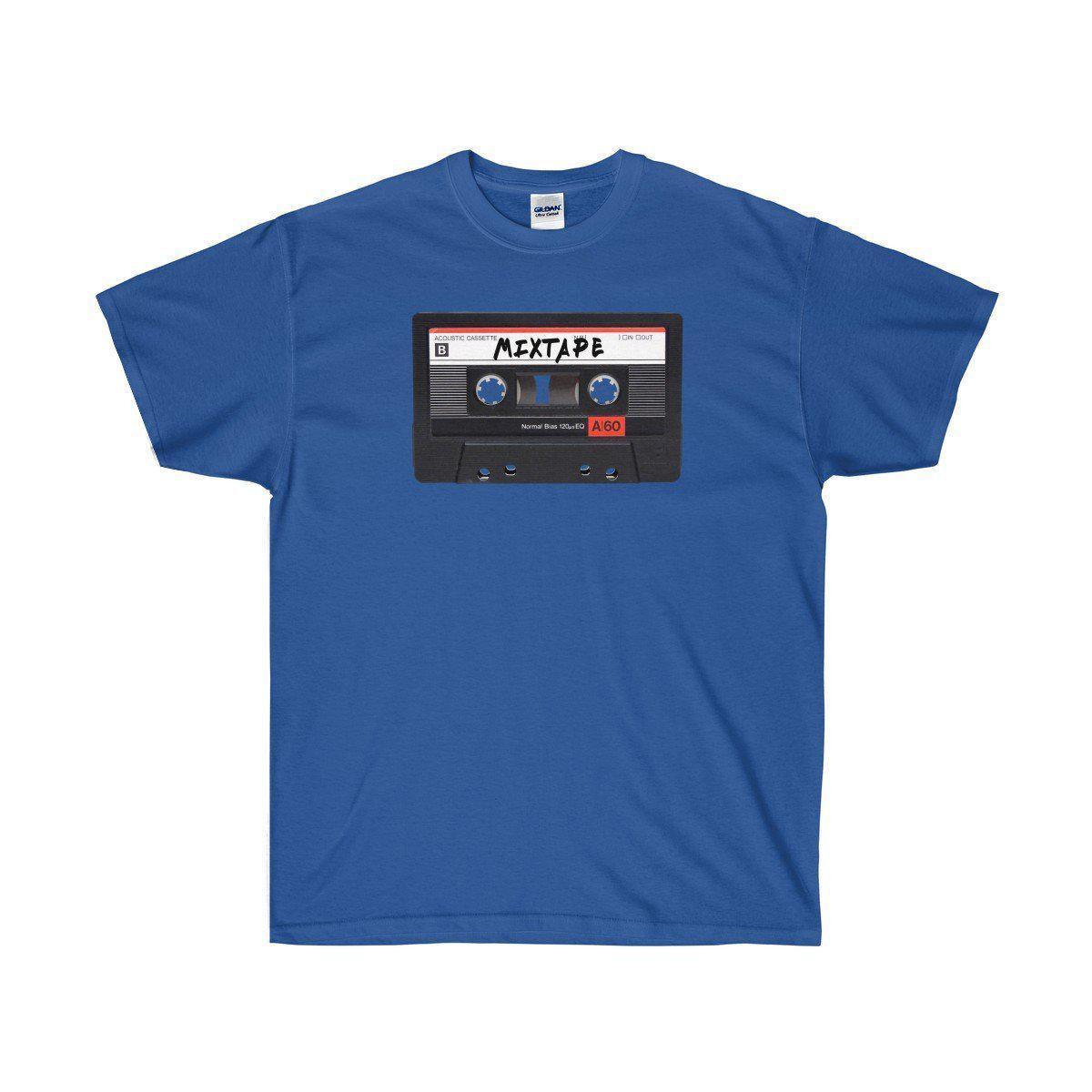 Mixtape Ultra Cotton Tee Shirt - 90's Retro Hip Hop tee-Royal-S-Archethype