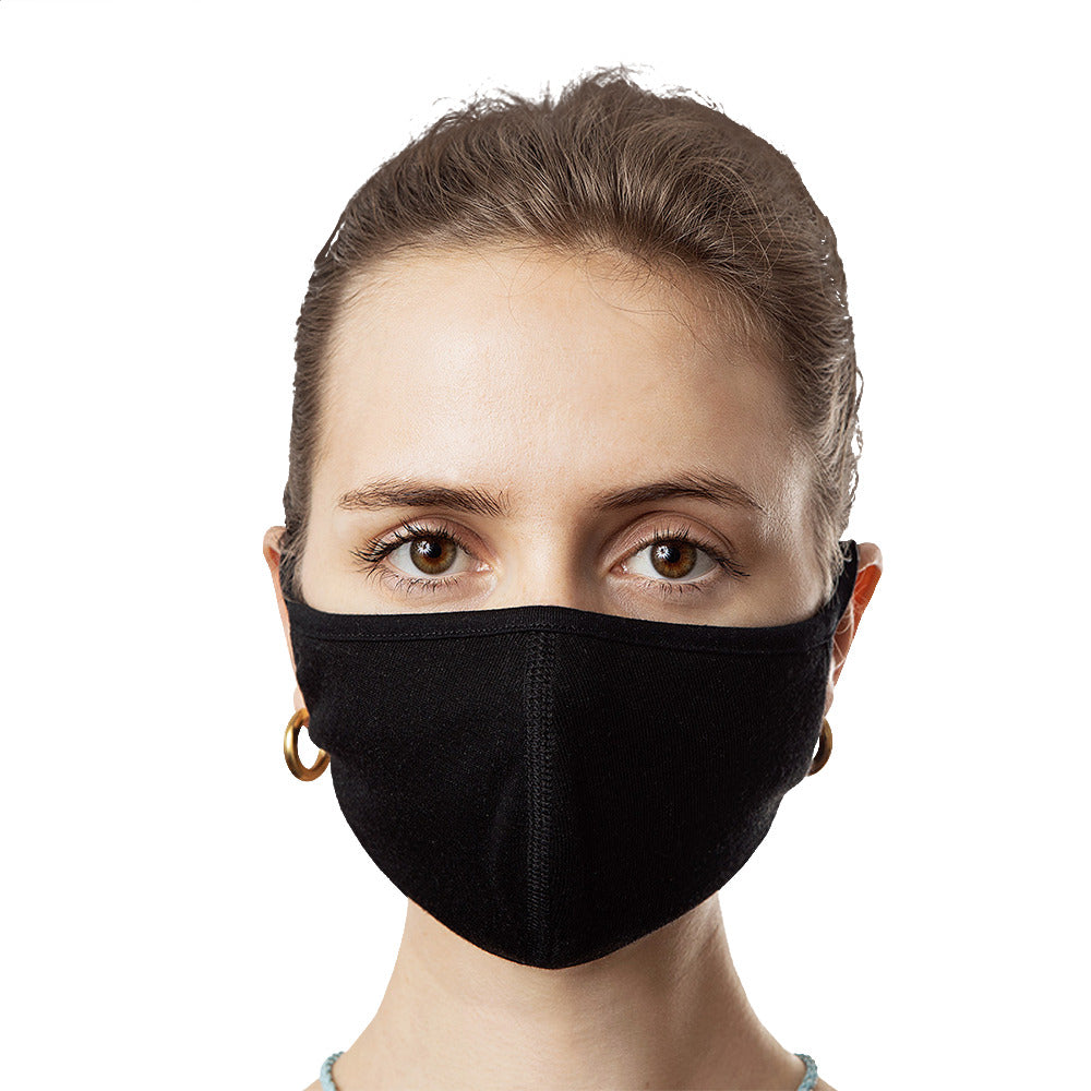 Plain Face Mask Black (3-Pack)-S-Archethype