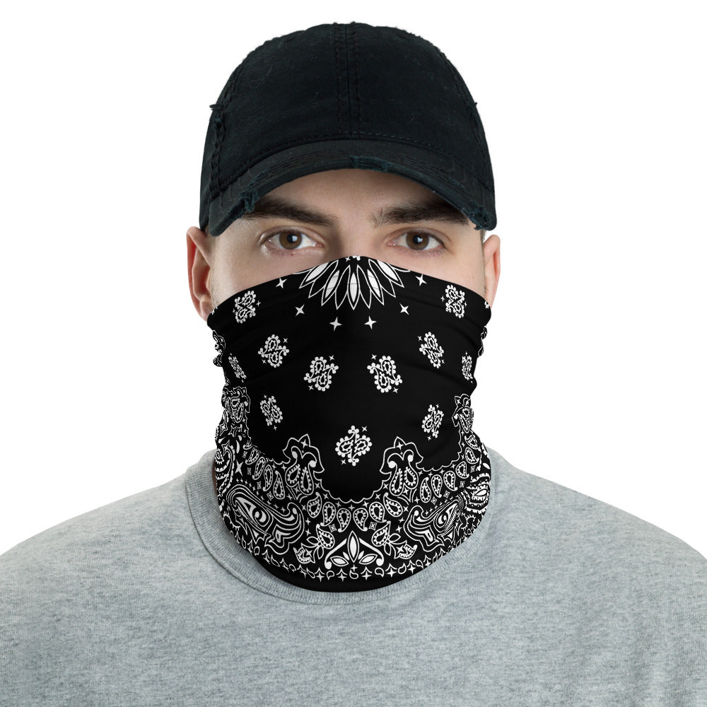 Black Bandana Neck gaiter Snood-Archethype