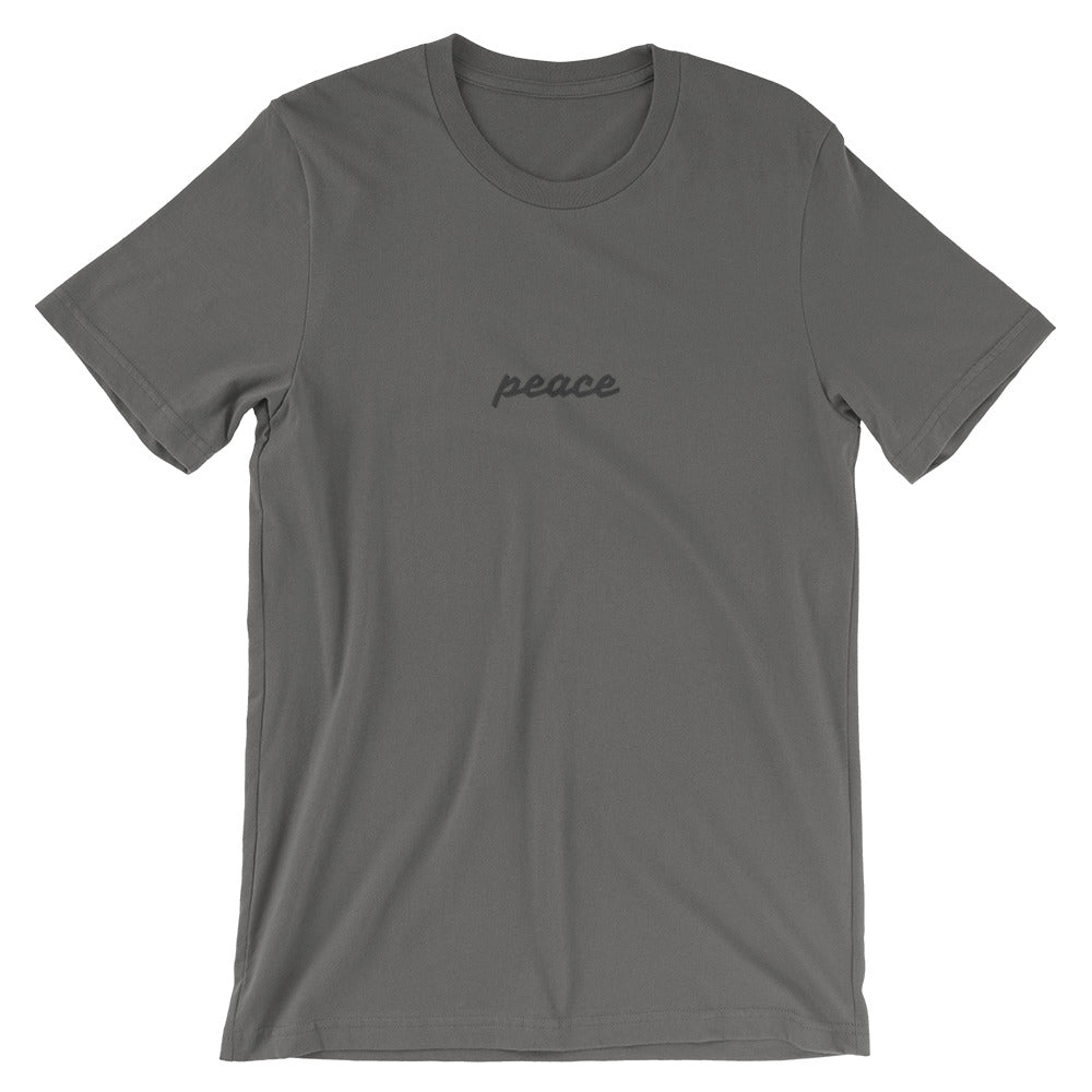 Personalized chest embroidery word T-Shirt-Asphalt-S-Archethype