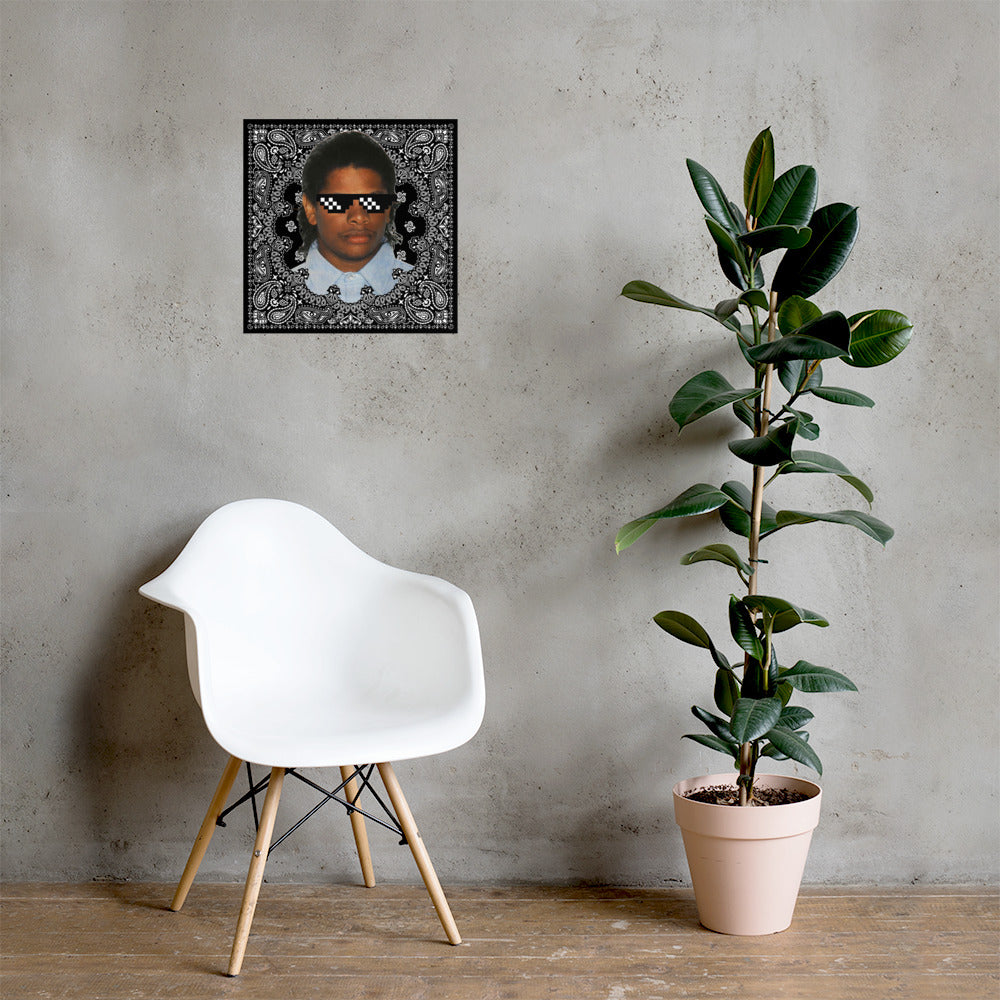 Personalized Thug Life Glasses Face Poster - Upload your own face-18×18-Archethype