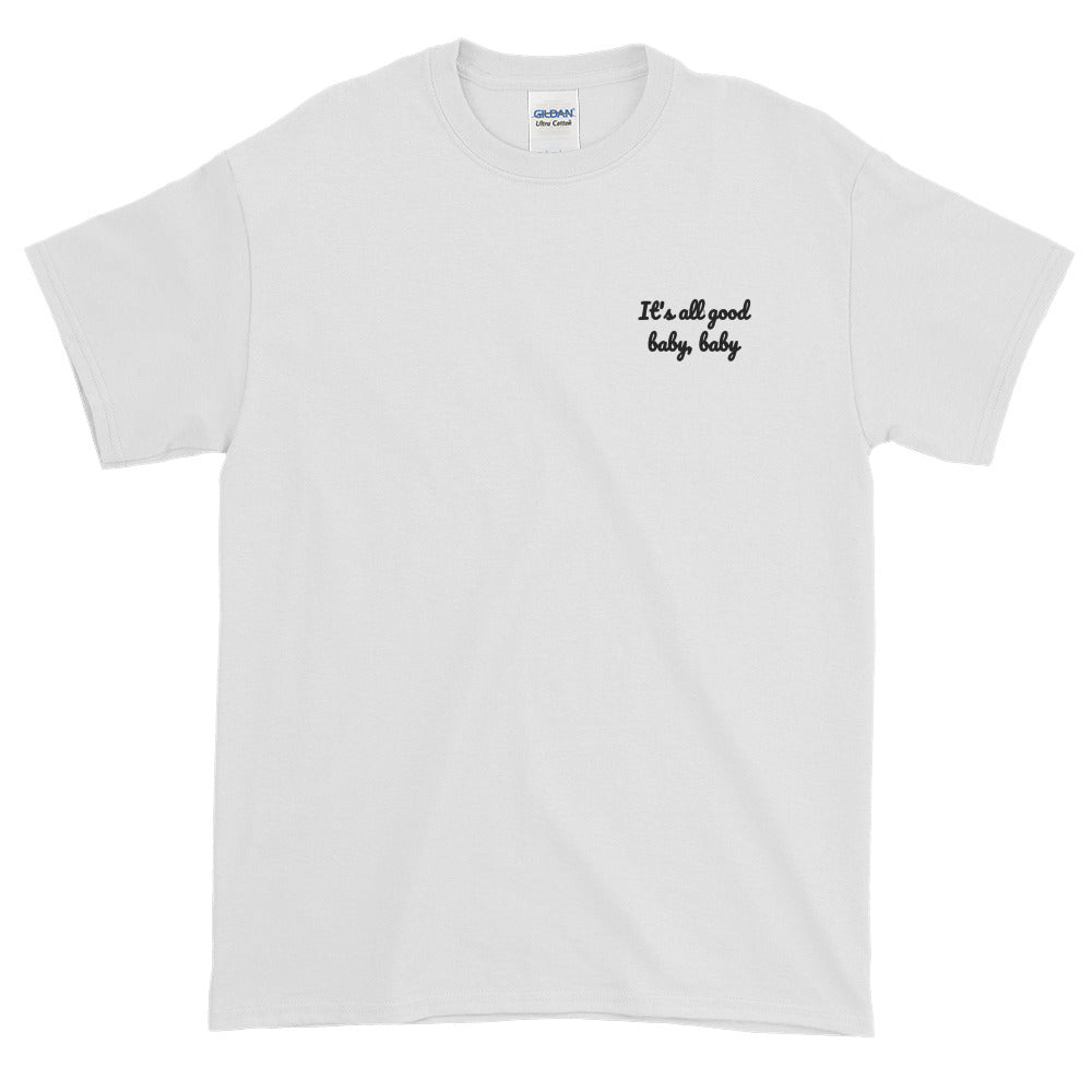 It's all good baby baby - Embroidery Notorious BIG inspired T-Shirt-White-S-Archethype