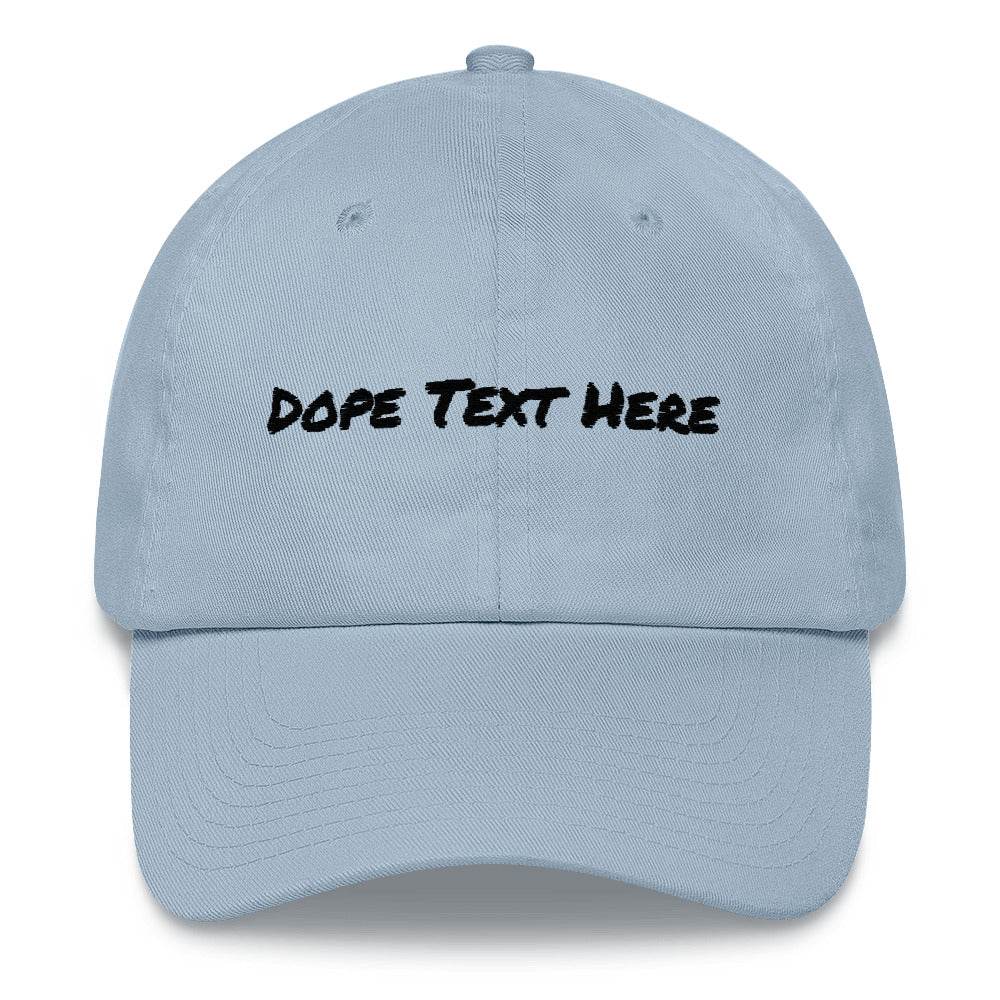 Custom embroidered Dad hat - Put your personalized text on this dope dad cap-Light Blue-Archethype