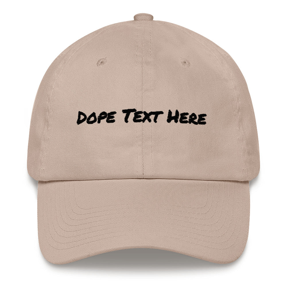 Custom embroidered Dad hat - Put your personalized text on this dope dad cap-Stone-Archethype