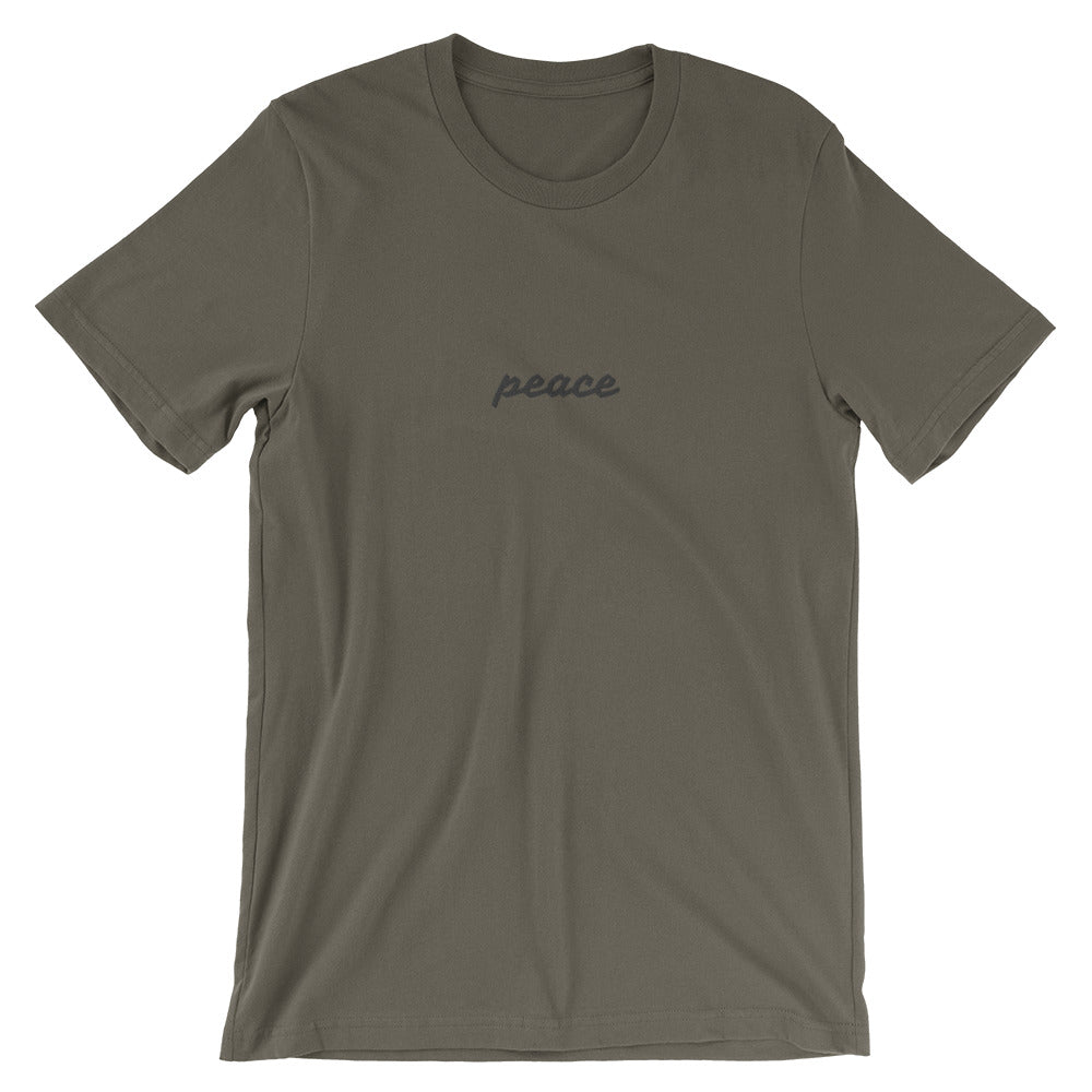 Personalized chest embroidery word T-Shirt-Army-S-Archethype