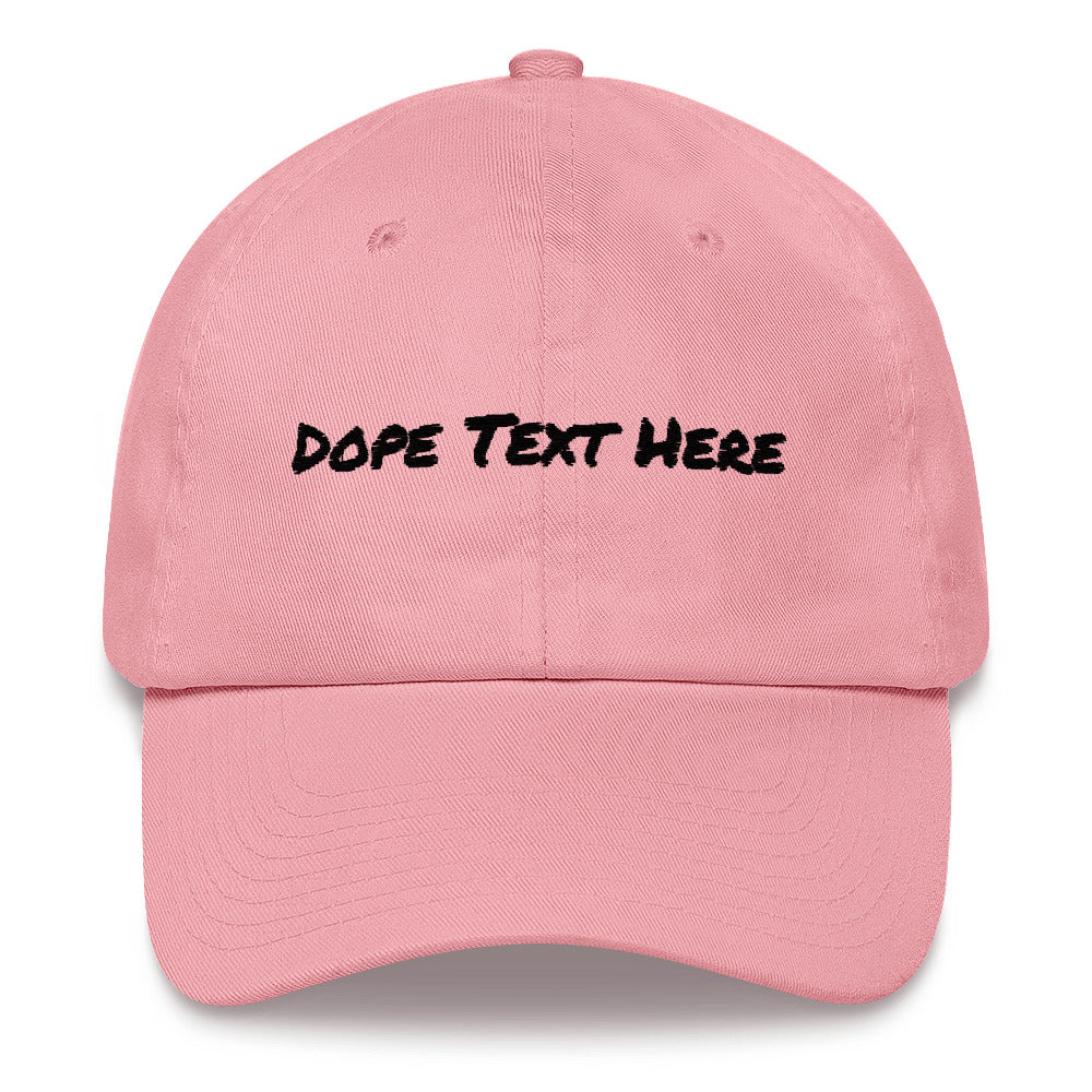 Custom embroidered Dad hat - Put your personalized text on this dope dad cap-Pink-Archethype