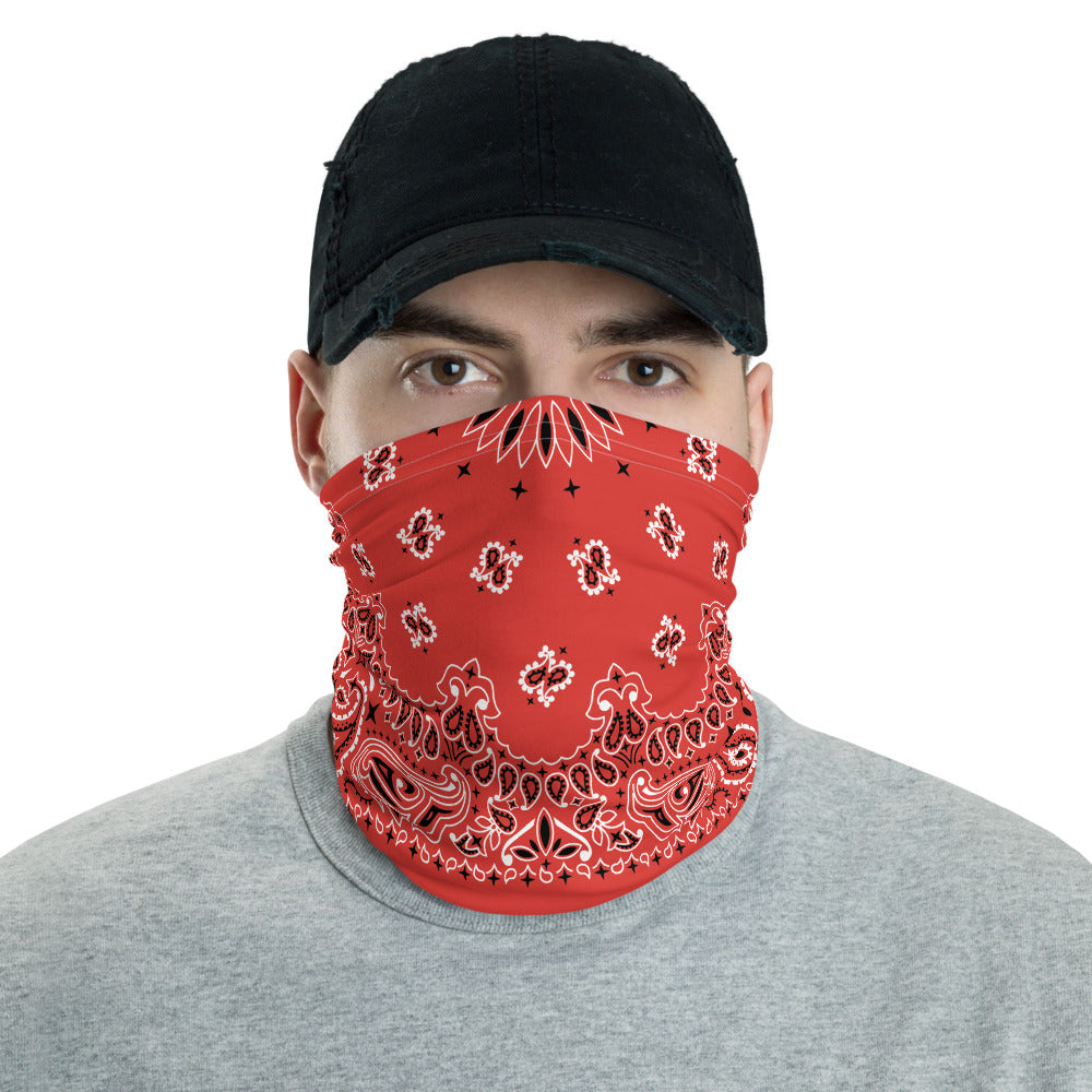 Red Bandana Neck gaiter Snood-Archethype