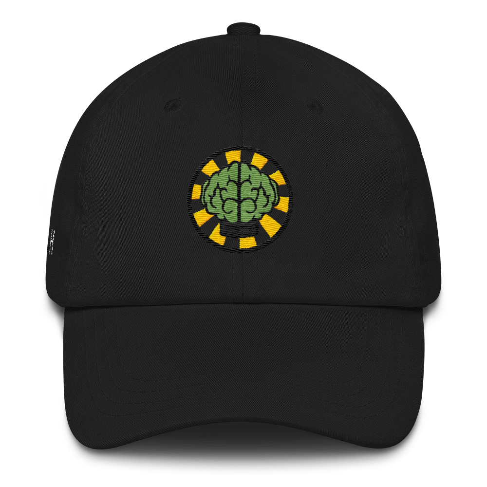 NERD Brain logo embroidery Dad cap snapback. Pharrell Williams, Chad Hugo & Shay Haley.-Black-Archethype