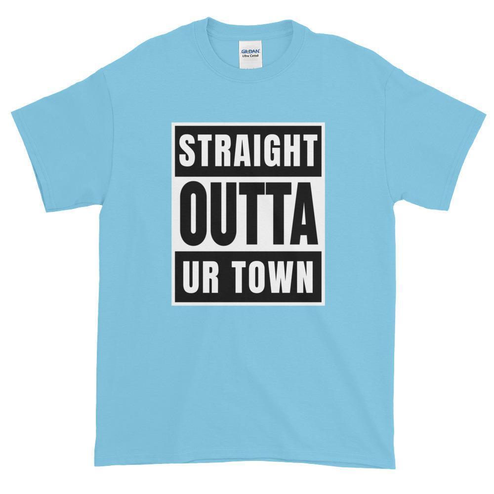 Personalized Straight outta Compton or Your Town Short-Sleeve T-Shirt-Sky-S-Archethype