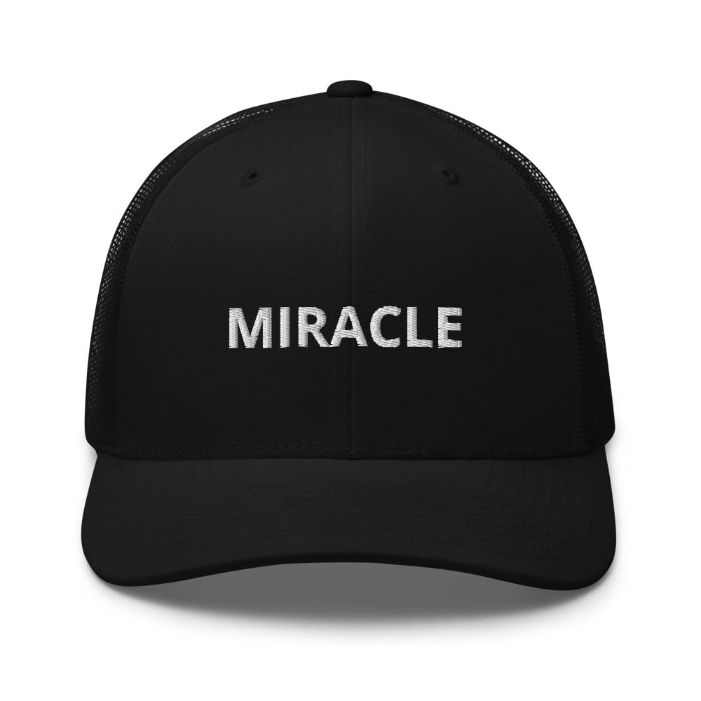 Miracle Trucker Cap Hat - Justin Bieber Inspired-Black-Archethype