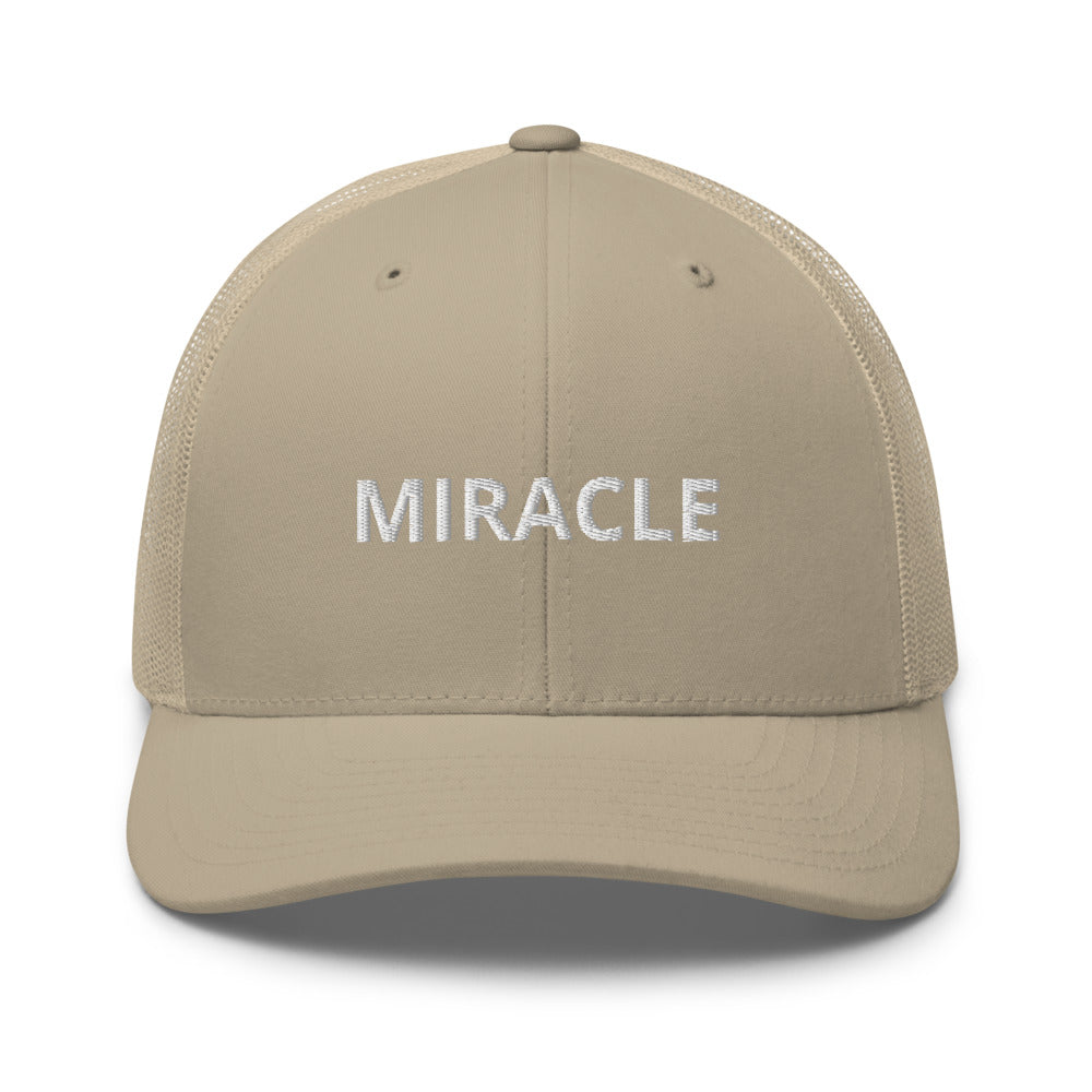 Miracle Trucker Cap Hat - Justin Bieber Inspired-Khaki-Archethype