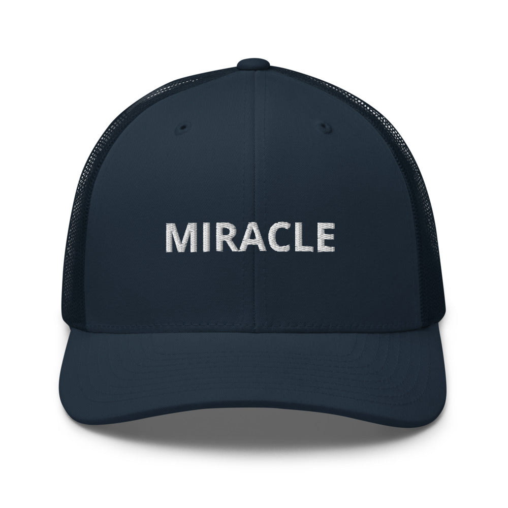 Miracle Trucker Cap Hat - Justin Bieber Inspired-Navy-Archethype