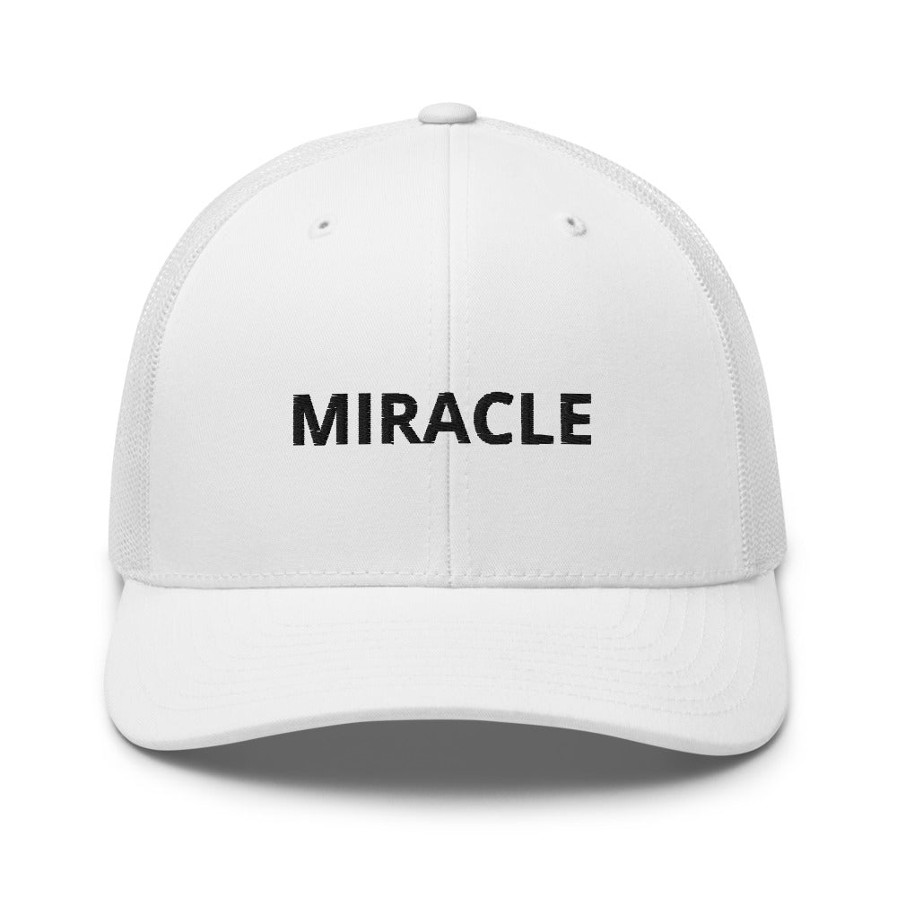 Miracle Trucker Cap Hat - Justin Bieber Inspired-White-Archethype