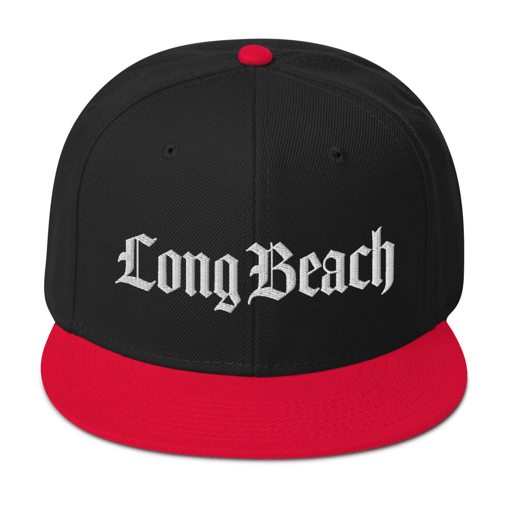 Long Beach Gangsta West Side Snapback Cap-Red / Black / Black-Archethype