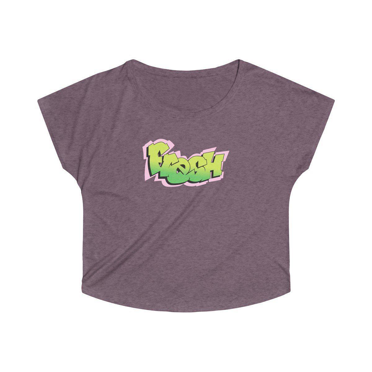 The Fresh Prince Women's Tri Blend Dolman - 90s Fashion-S-Tri-Blend Vintage Purple-Archethype