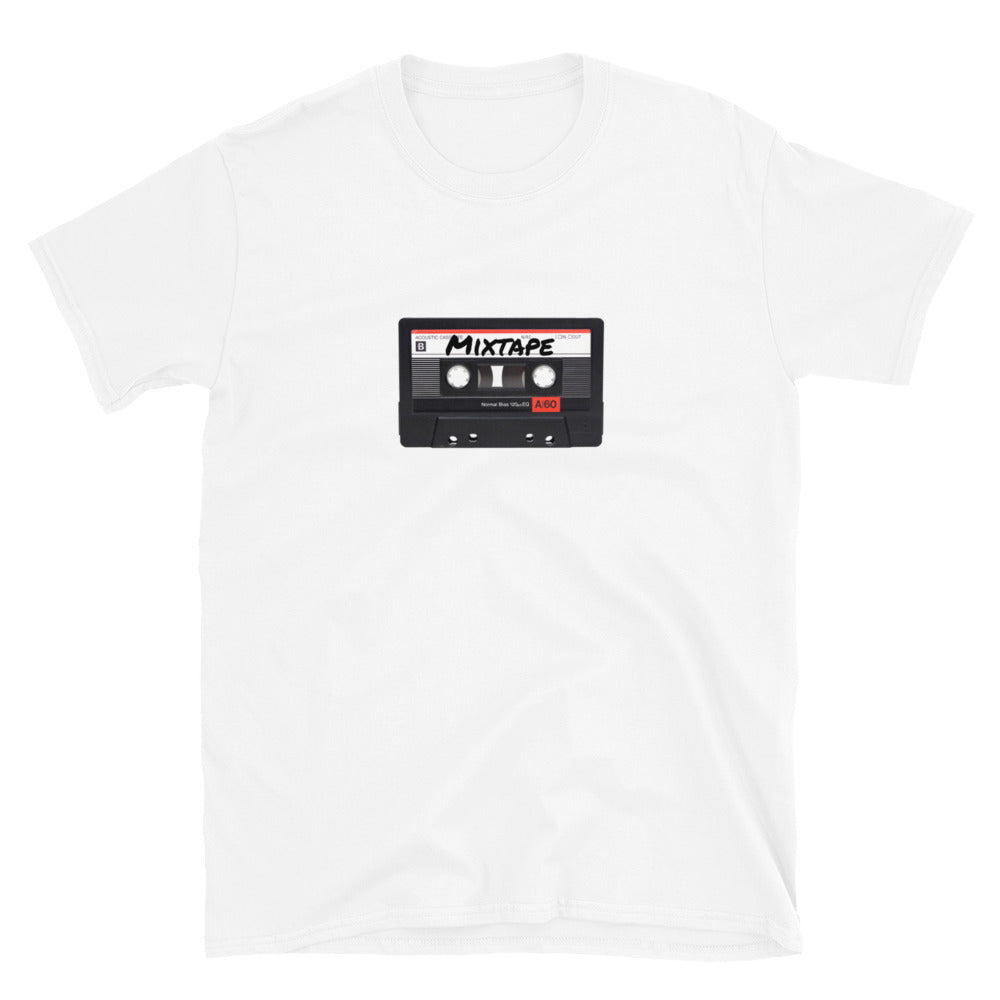 Personalized Mixtape Cassette T-Shirt-White-S-Archethype