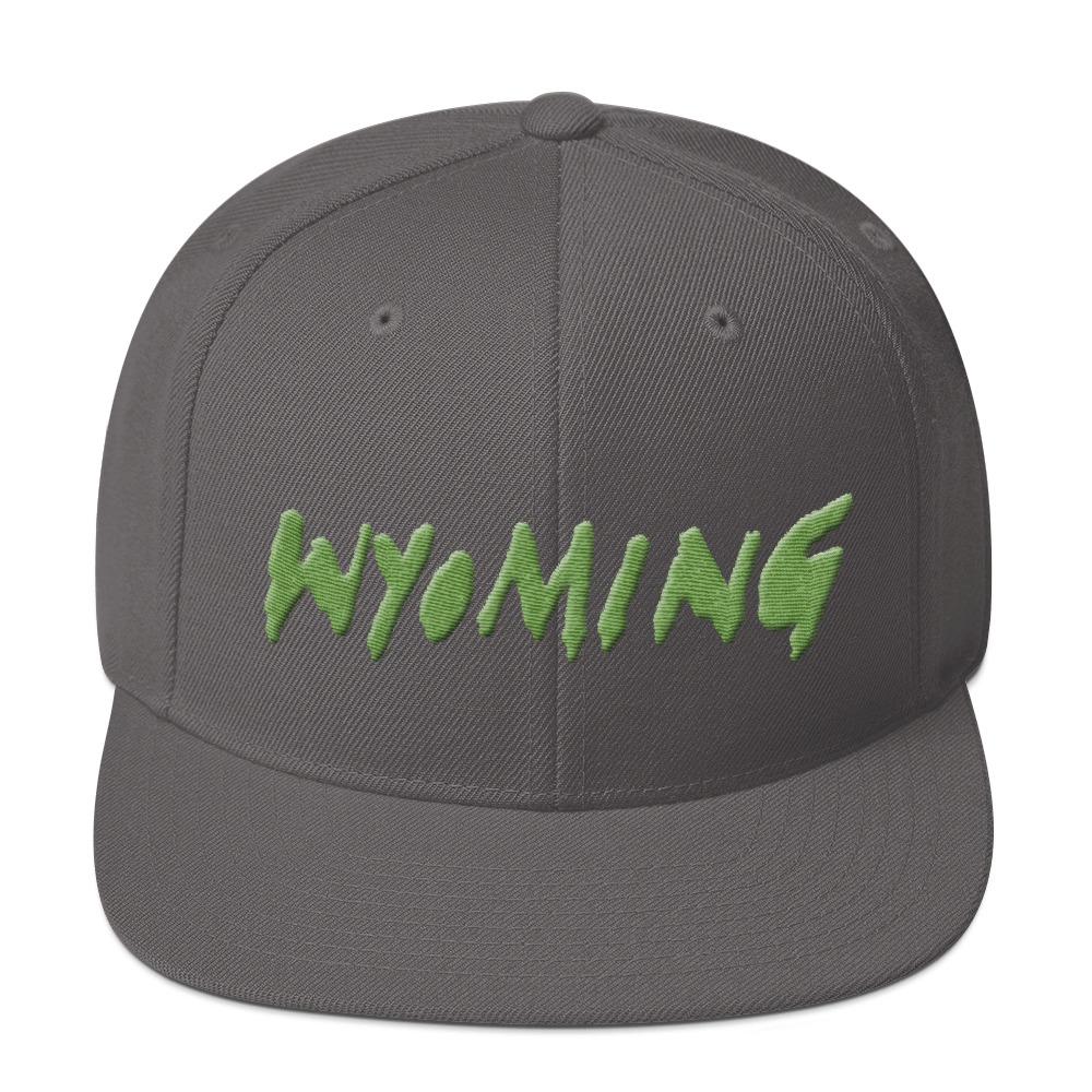 Wyoming Merch Snapback Hat-Dark Grey-Archethype