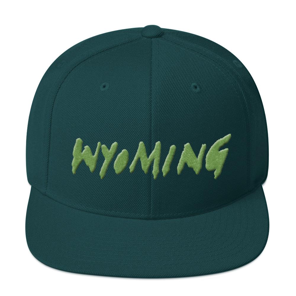 Wyoming Merch Snapback Hat-Spruce-Archethype