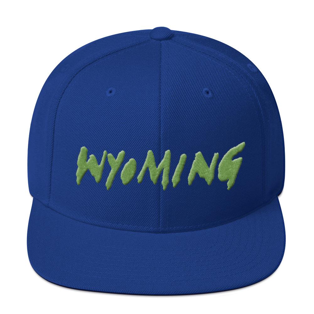 Wyoming Merch Snapback Hat-Royal Blue-Archethype